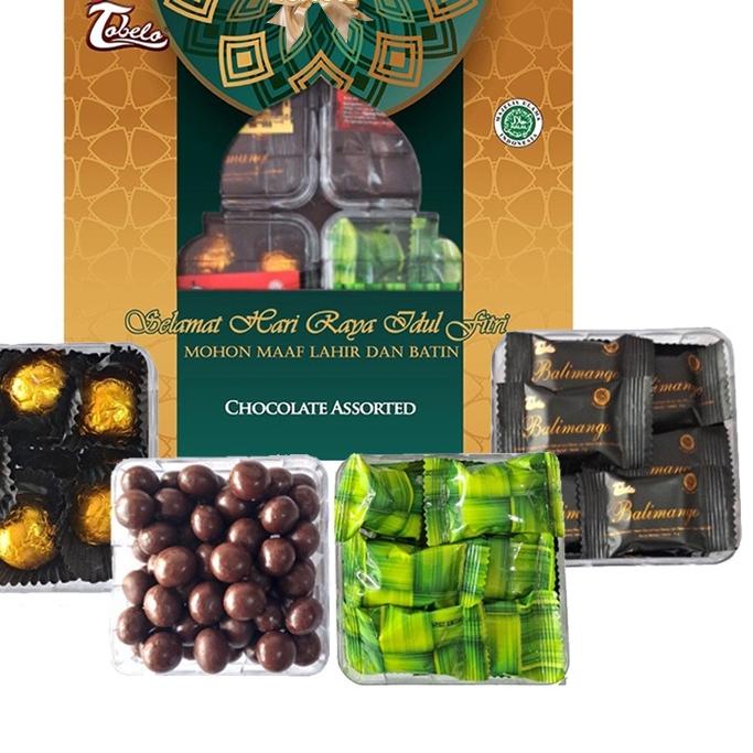 

✬ Tobelo Chocolate Assorted - Paket Lebaran Idul Fitri Coklat Parcel Hampers Box Kotak ☋