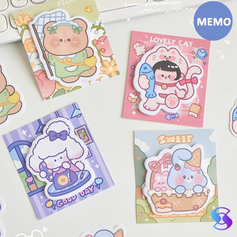 

HANI MEMO PAD GIRL KOREA CUTE 2 NOTE LOVERSTUFF