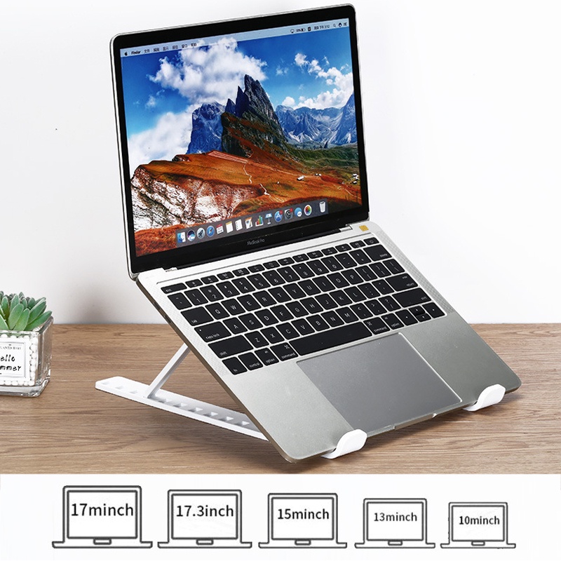 N3 Laptop Stand Aluminium Foldable notebook Stand  6 Ketinggian UNIVERSAL 16&quot; /18&quot; STAND Laptops For Macbook DUDUKAN LAPTOP ANTI SLIP