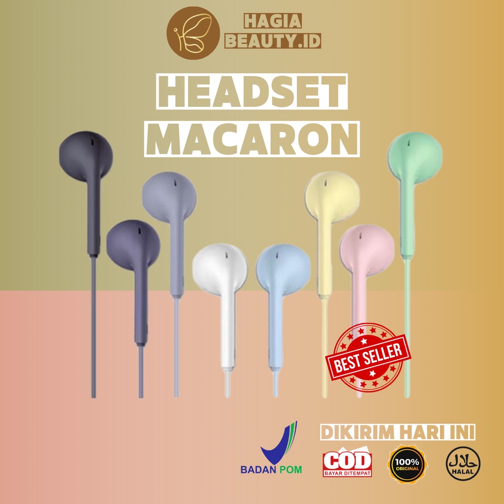 BISA COD - Headset Macaron U19 HIFI Stereo Sound Extra Bass