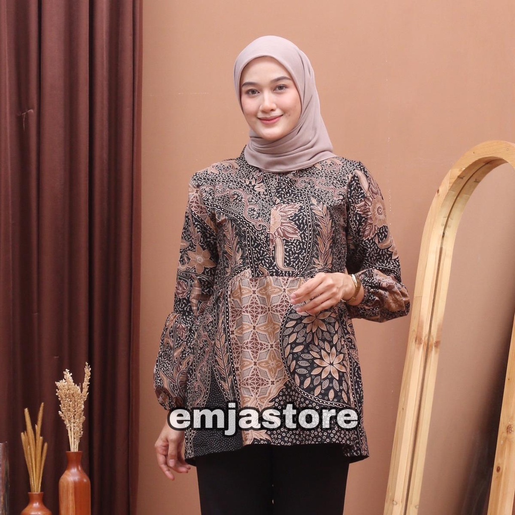 ATASAN BLUS BATIK PRAMESTI COKLAT