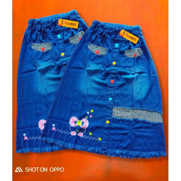 ROK JEANS PANJANG ANAK PEREMPUAN 5-8 TAHUN