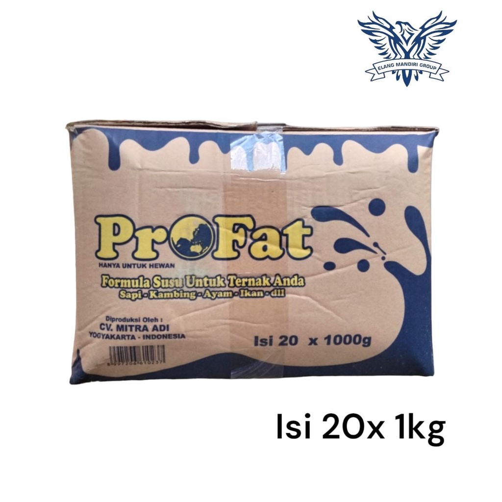 1 DUS PROFAT SUSU FORMULA HEWAN Pengganti Susu Indukan Hewan ternak sapi,kuda,kelinci,ayam,ikan,kucing, dan hewan lainya