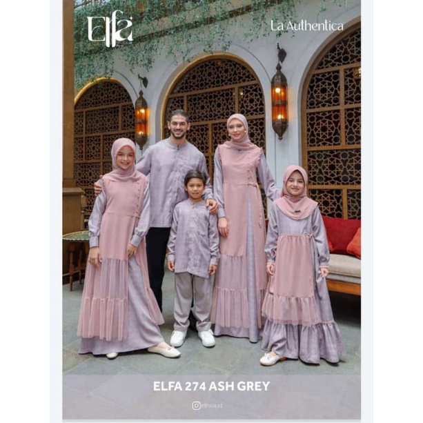 SARIMBIT ETHICA ELFA 274 ASH GREY Kagumi 283 kagumi kids 130  kahfi 250 kahfi kids 180