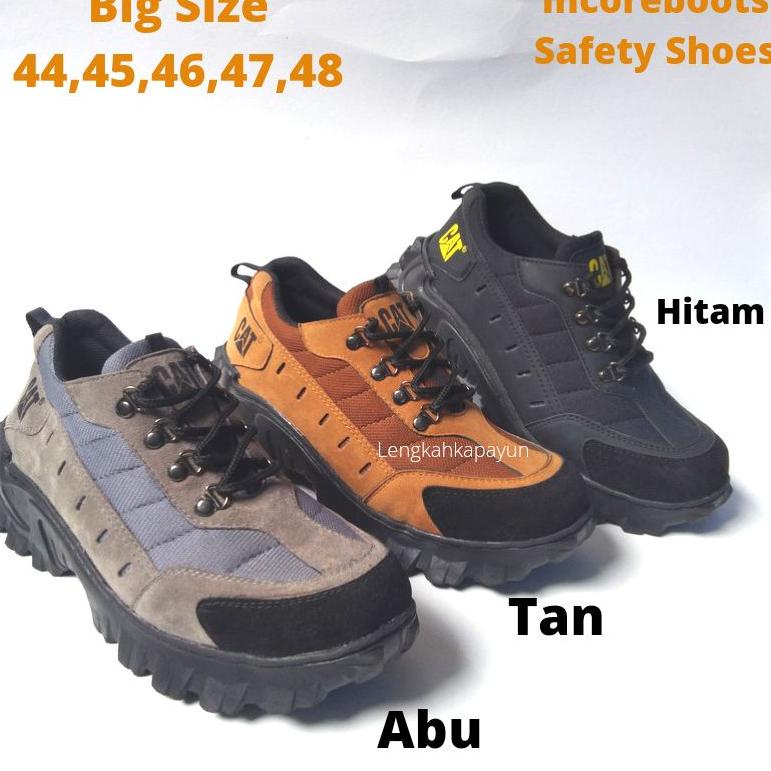 ⇷ Sepatu Safety Pria Big Size 44 45 46 47 48 Ukuran Jumbo Ujung Besi MR46