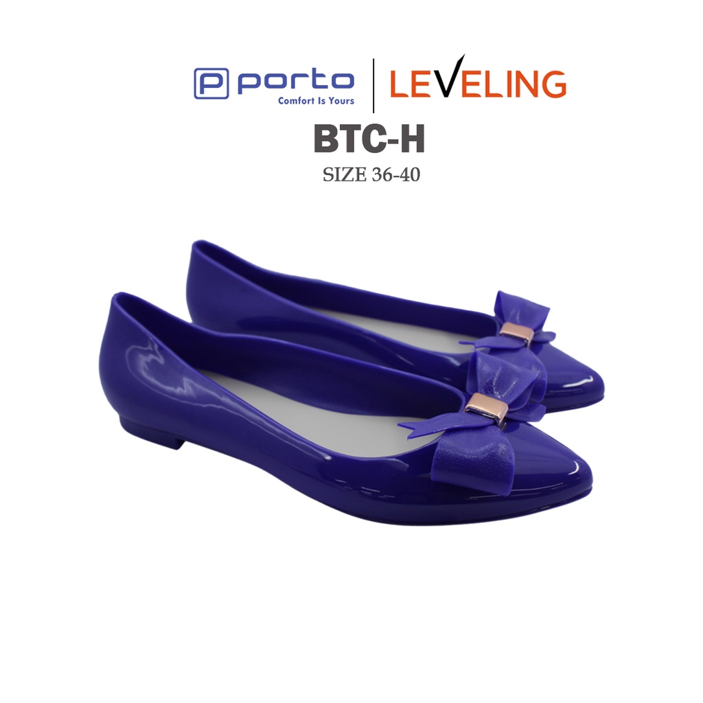 BTC-H - Porto Leveling Sepatu Flat Shoes Formal Kerja Kantor Casual Wanita Terbaru Nyaman Anti Slip Berkualitas Original Porto Lady