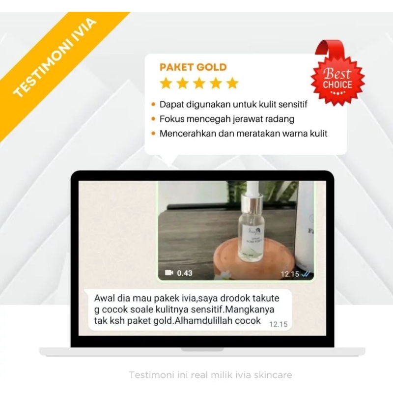 SERUM ACNE IVIA skincare