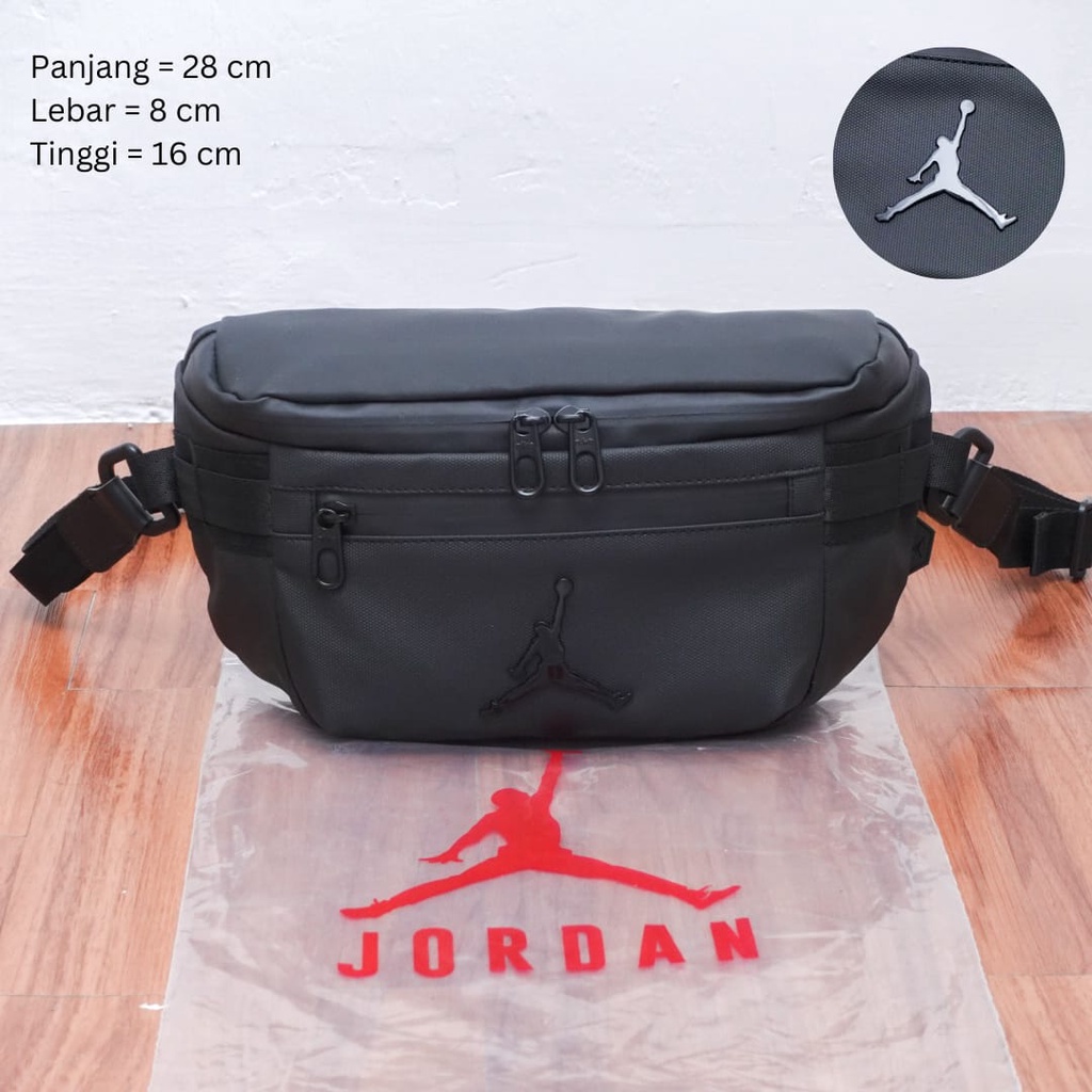 Waistbag Air Jord4n Waterproof Tas Pinggang Pria Import Mirror Original