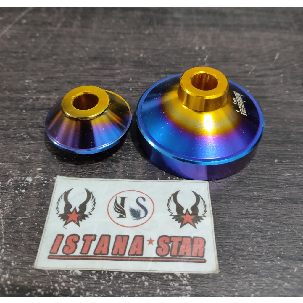 TUTUP GEAR BOX MATIC, MIO, FINO, MIO SPORTY, SOUL, GT, M3, DL emas merah silver 2 tone