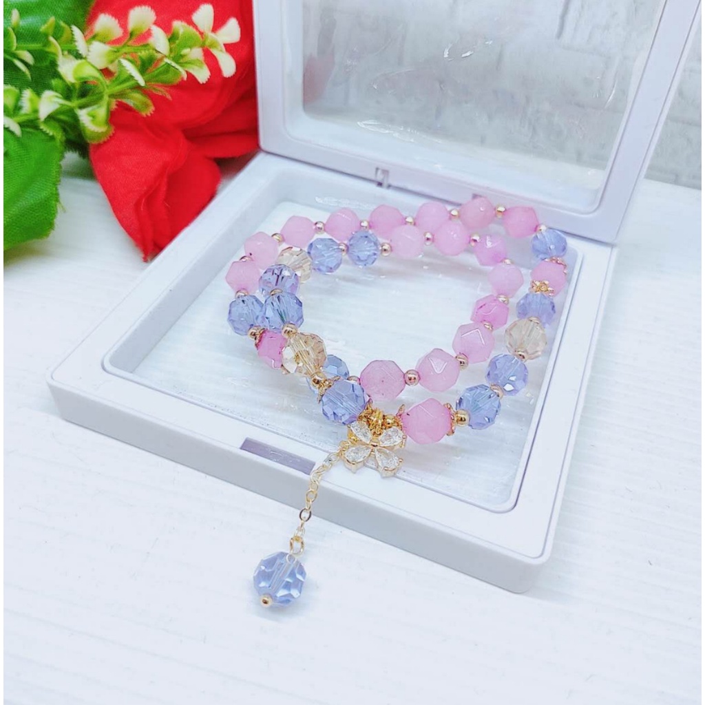 Gelang Kristal Terbaru Perhiasan Wanita Jewelry P41