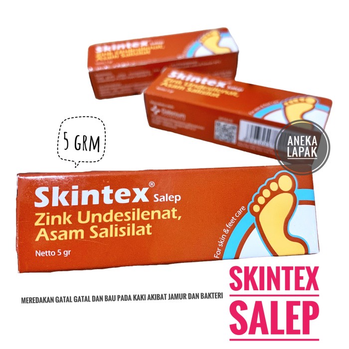 SKINTEX SALEP KULIT dan KAKI 5grm Mengatasi bau kaki Jamur Gatal