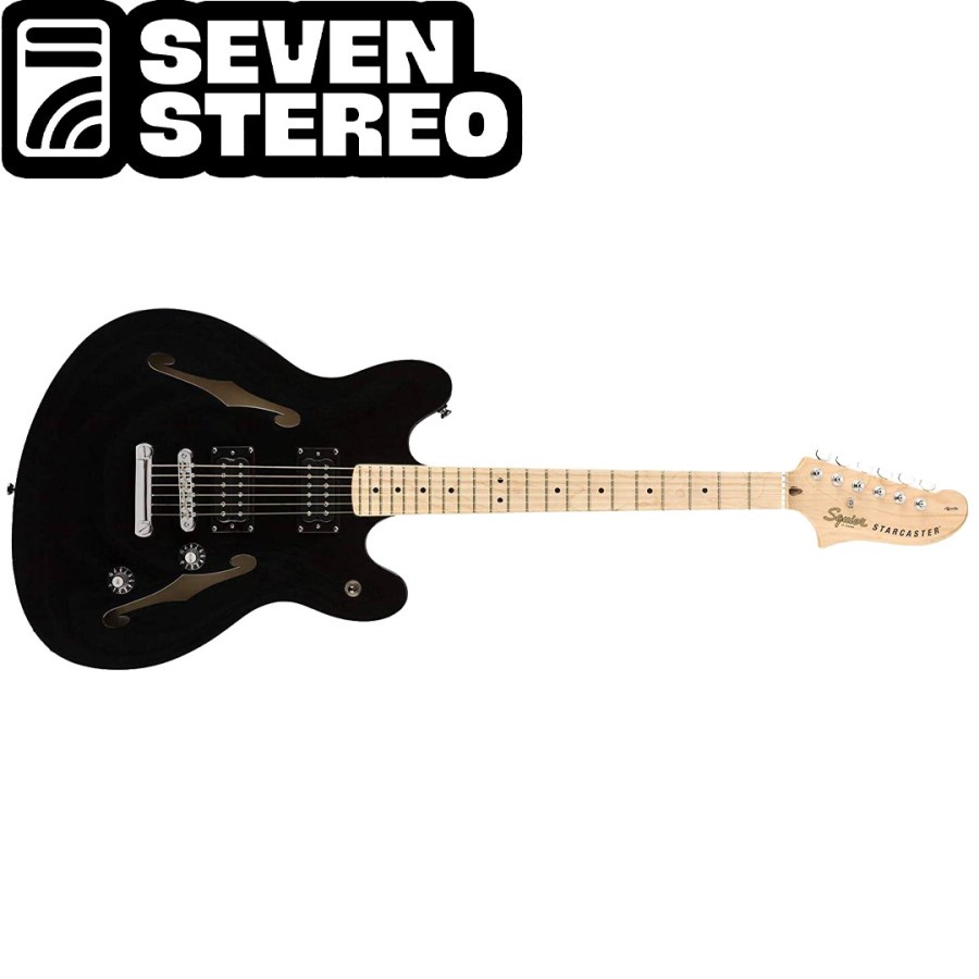 Squier Affinity Series Starcaster Electric Guitar Maple FB Black