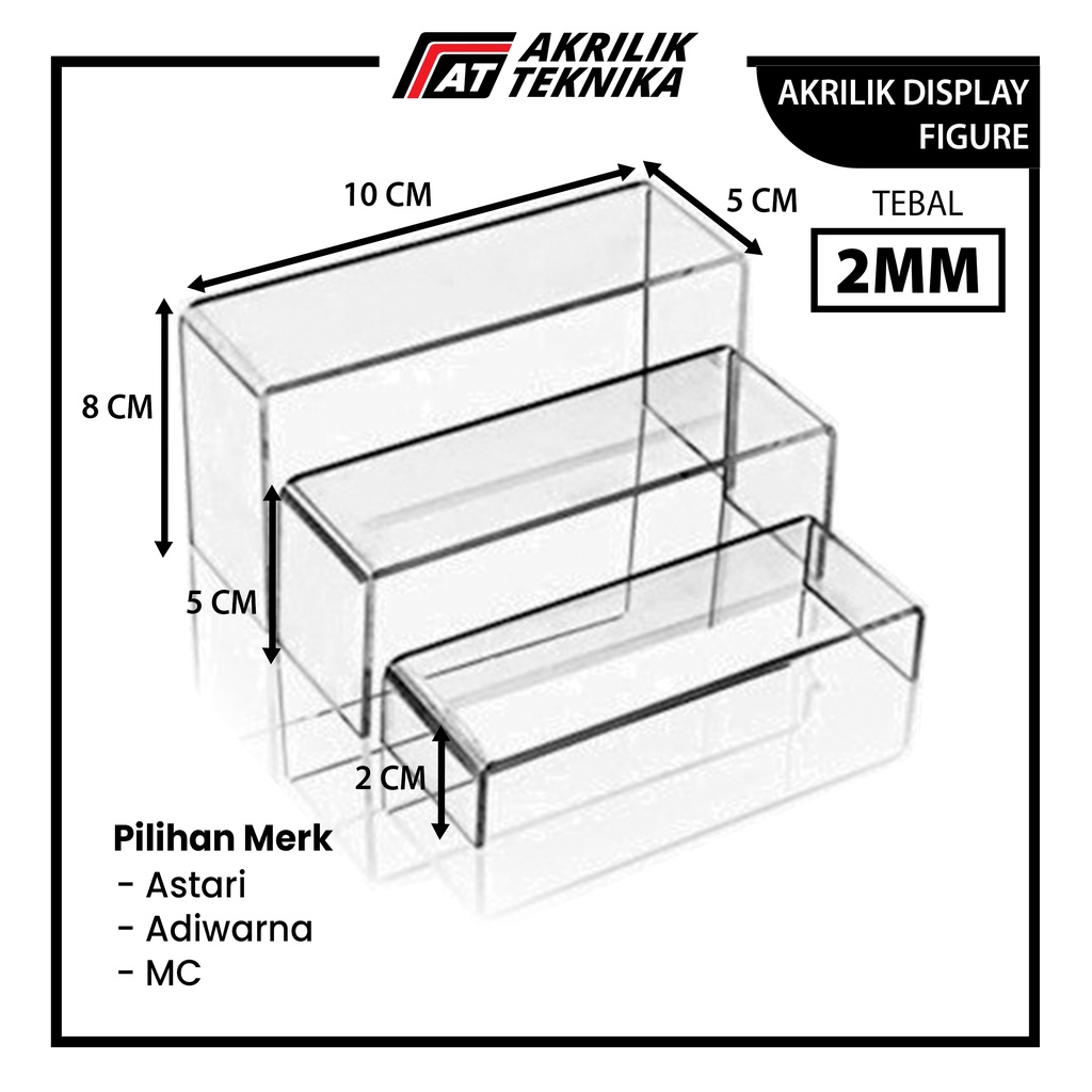 AKRILIK DISPLAY FIGURE / TATAKAN STAND AKRILIK / RAK SUSUN ACTION FIGURE