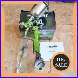 TEKIRO spray gun HVLP 0.8 mm K350 kit regulator spet spraygun alat cat semprot kompresor tekiro 1M4R