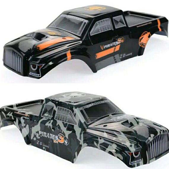 Body rc monster truck 1 per 8 hsp hobao traxxas zd racing hpi