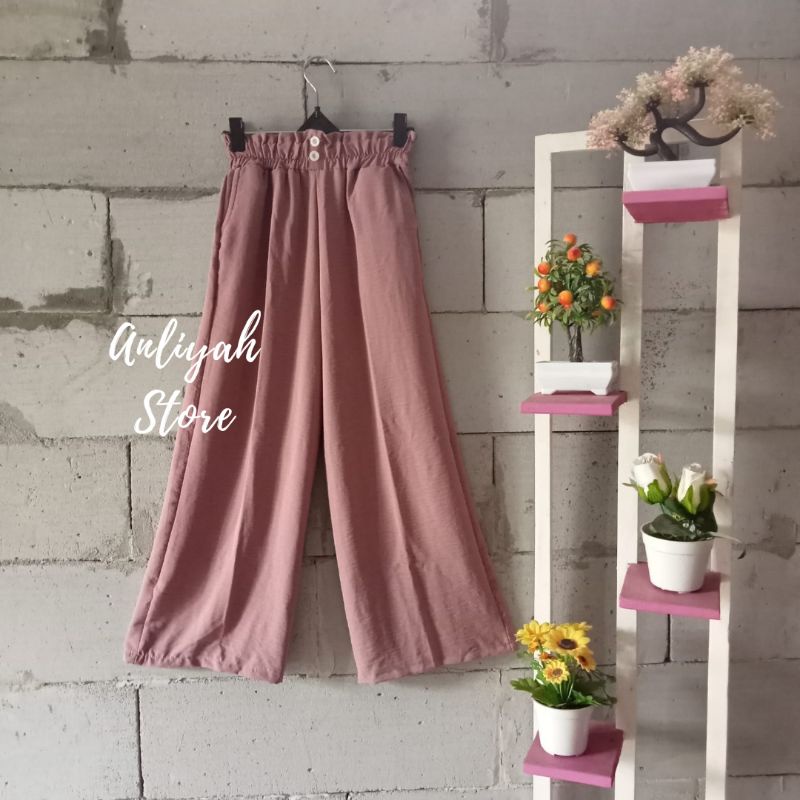 Celana Kulot Crincle Airflow Celana Wanita Celana Kringkel Celana Cirebon Celana Highwaist Kulot Pan