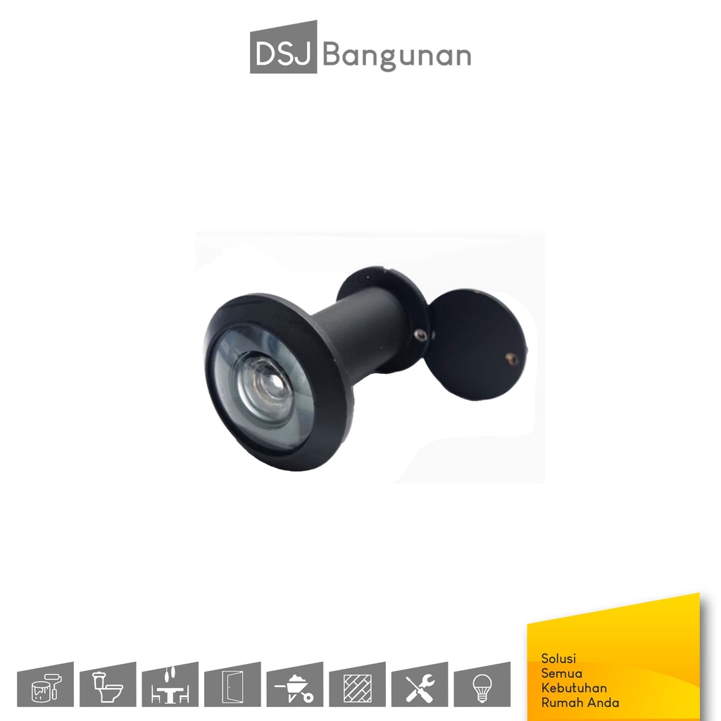 Dekkson Door View DV 200 Matt Black  / Lubang Intip Pintu