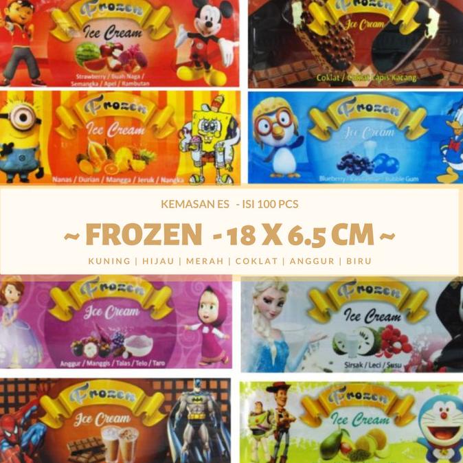 `````````] BUNGKUS ES STIK - PLASTIK ES KRIM POLOS - NAMA PLASTIK ES