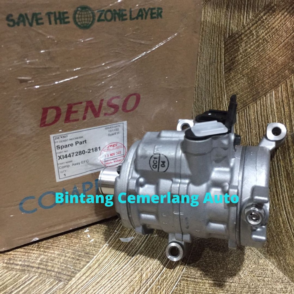 COMPRESSOR KOMPRESOR AC Mobil Toyota All New Vios All New Yaris ORIGINAL DENSO