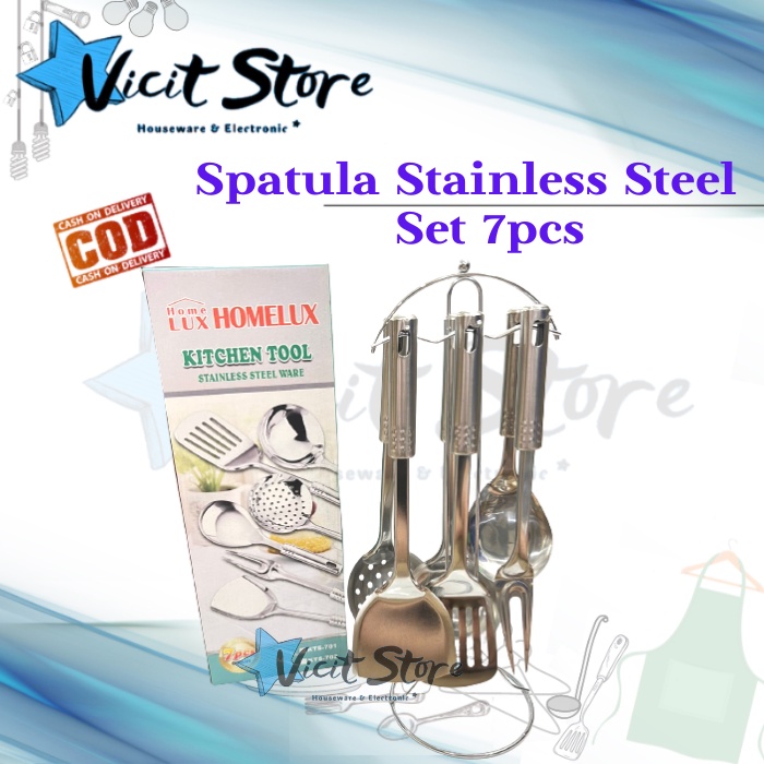 Spatula Stainless Steel Set 7 Pcs