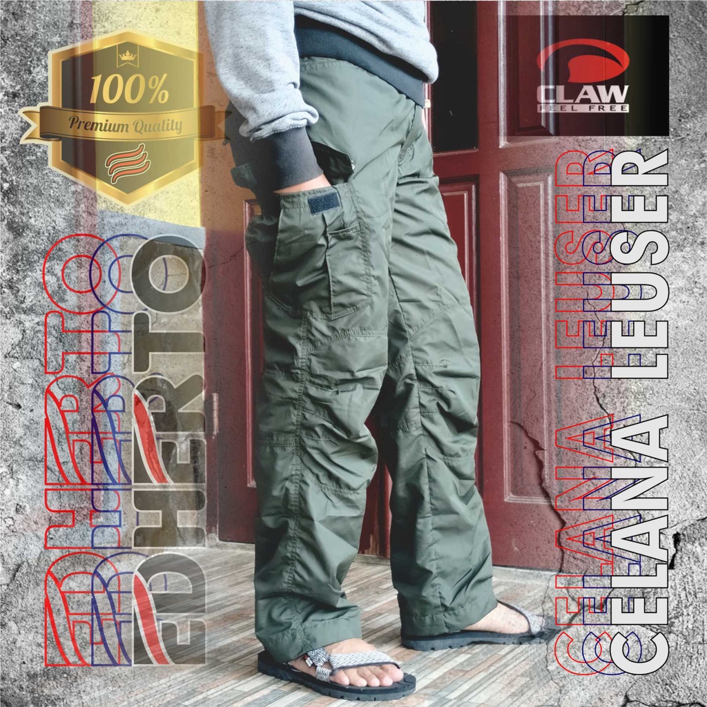 Celana Panjang Taslan Cargo Leuser series Claw Feel Free - Celana Gunung Cargo Leuser Claw - Celana 