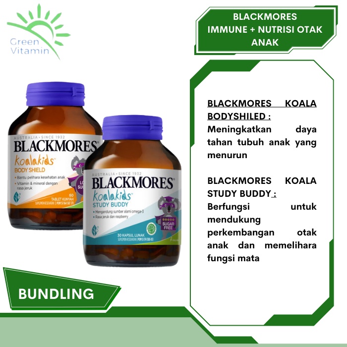 Paket Vitamin Anak ( Blackmores ) Immune & Nutrisi Otak