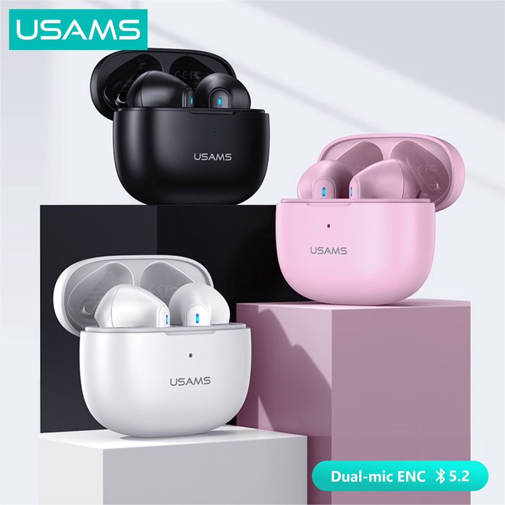 USAMS NX10 Dual-mic ENC TWS Earphone Bluetooth 5.2