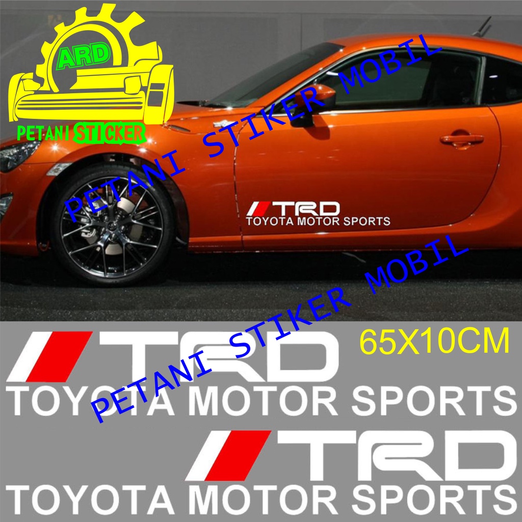STIKER STICKER MOBIL TRD TOYOTA BODY MOBIL CUTTING STIKER