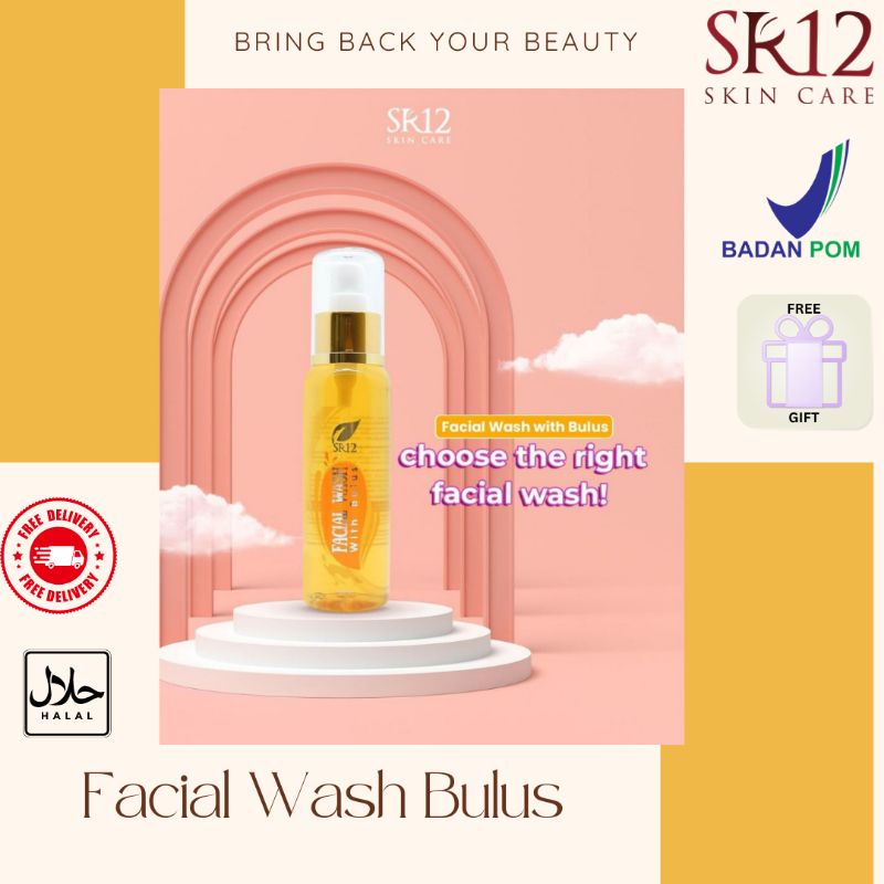 FACIAL WASH BULUS SR12 / FACIAL WASH MINYAK BULUS / FACIAL FOAM / SABUN WAJAH / SABUN MINYAK BULUS