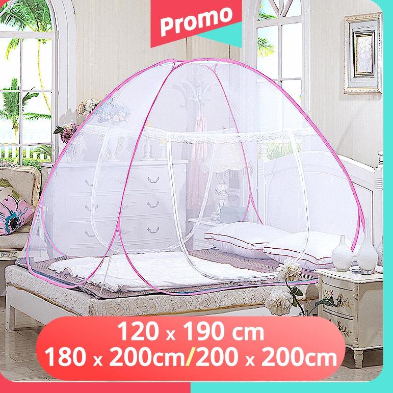 STOK TERBARU KELAMBU MURAH BERKUALITAS TINGGI 120X190CM / 180X200CM / 200X200CM