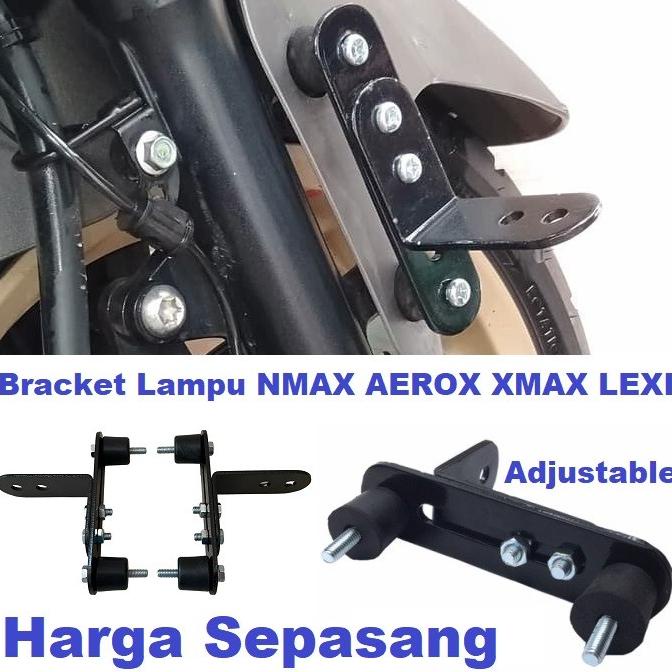 Bracket Lampu Sorot Breket Dudukan LED Braket Spakbor Motor NMax LEXI