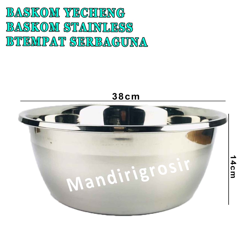 Baskom Stainless* Baskom Yecheng* Baskom Serbaguna* 38cm