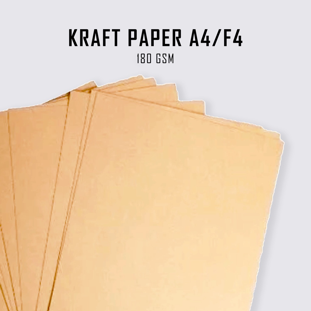 Samson Kraft 180 gsm A4 /F4 - Kertas Samson Kraft Tebal 180 GSM Coklat pack