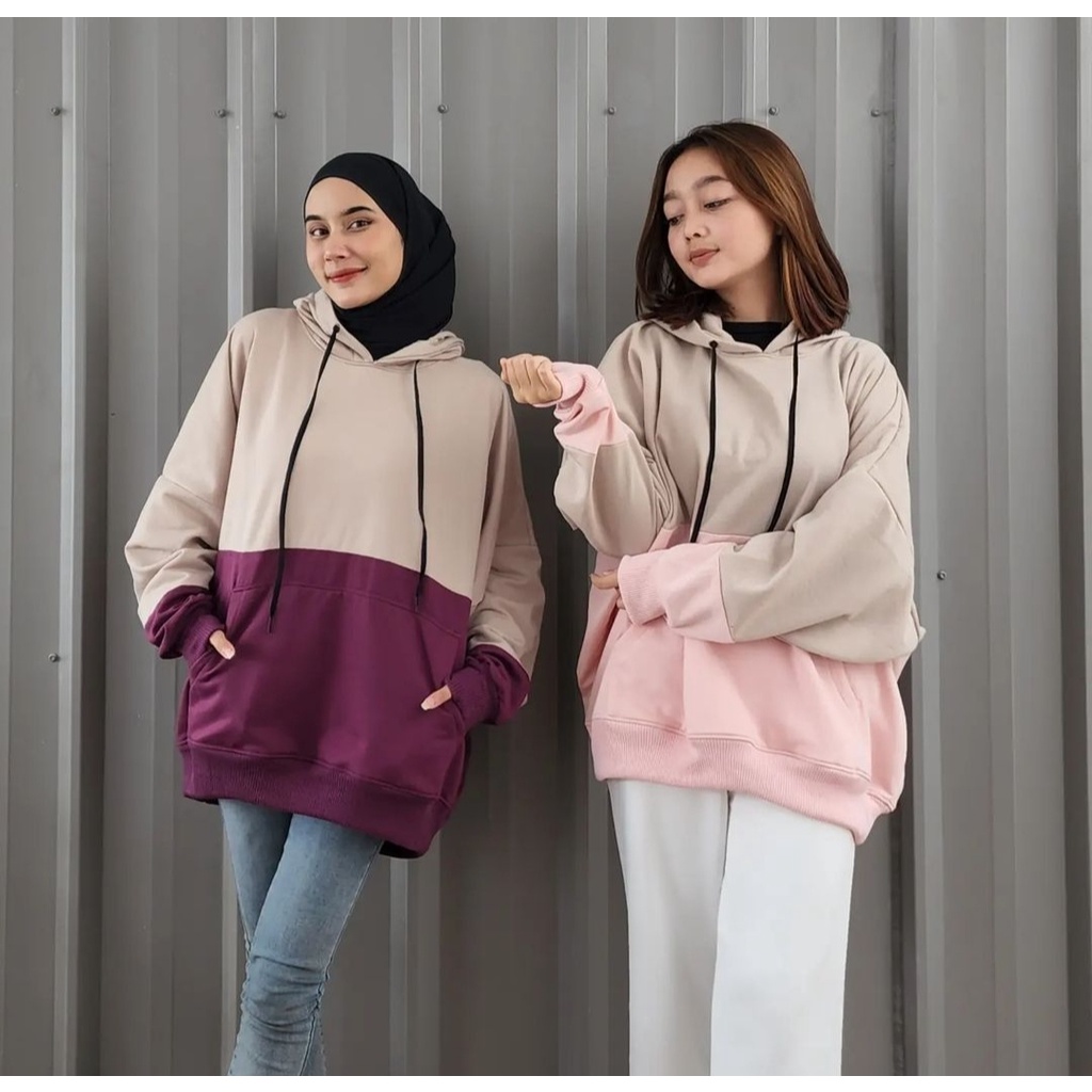 SWEATER PRIA WANITA BATWING HOODIE JUMBO JACKET JUMPER OUTERWEAR TERBARU KOREAN STYLE