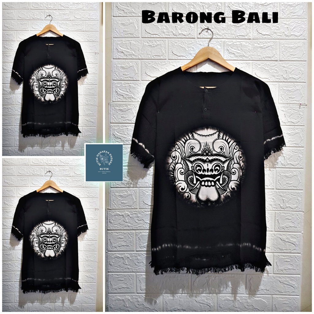 Baju Barong Bali Hitam Polos Pria/Wanita (Unisex)