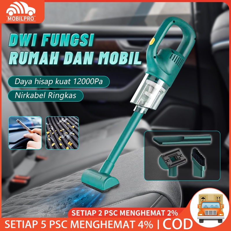 Car Vacum Cleaner Mobil Penyedot Debu Portable 12000PA Hisap Handheld Vacuum Cleaner Portabel untuk Rumah &amp; Mobil