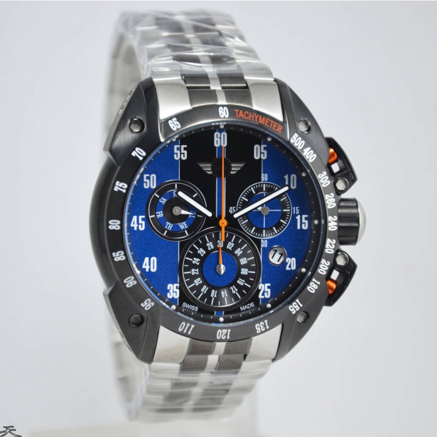 MINI 160122 Jam Tangan Pria Mini Cooper Original - Black Silver