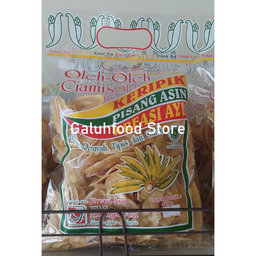 

Keripik Pisang Asin Original Kreasi Ayu Ciamis 400gr