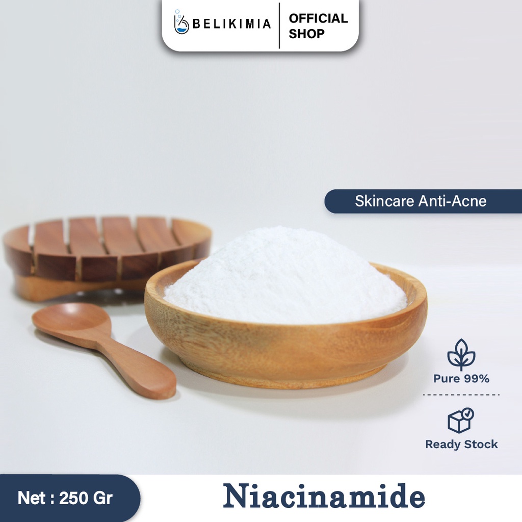 Niacinamide / Nicotinamide / Vitamin B3 / Bahan Baku Kosmetik 250 Gram