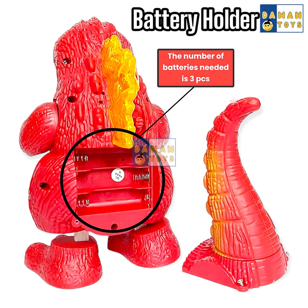 Action Figure Godzilla Bunyi Lampu Monster kaiju Godzila