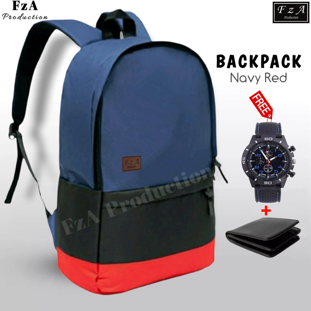 Tas Ransel Gendong Laptop Distro Tas Ransel Pria Wanita Tas Punggung Laptop Kerja Sekolah Tas Backpack Original - FzA NYR