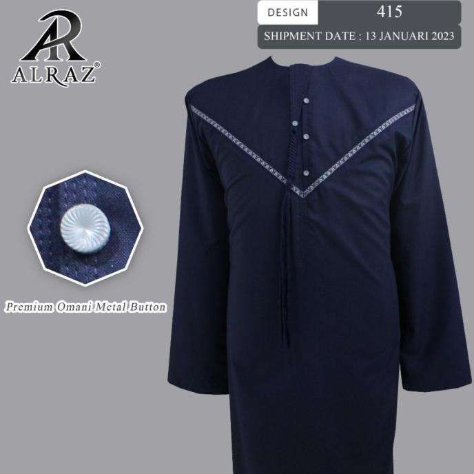 Jubah Omani Alraz Tali Al Raz Oman Omany Dubai Kombinasi Premium