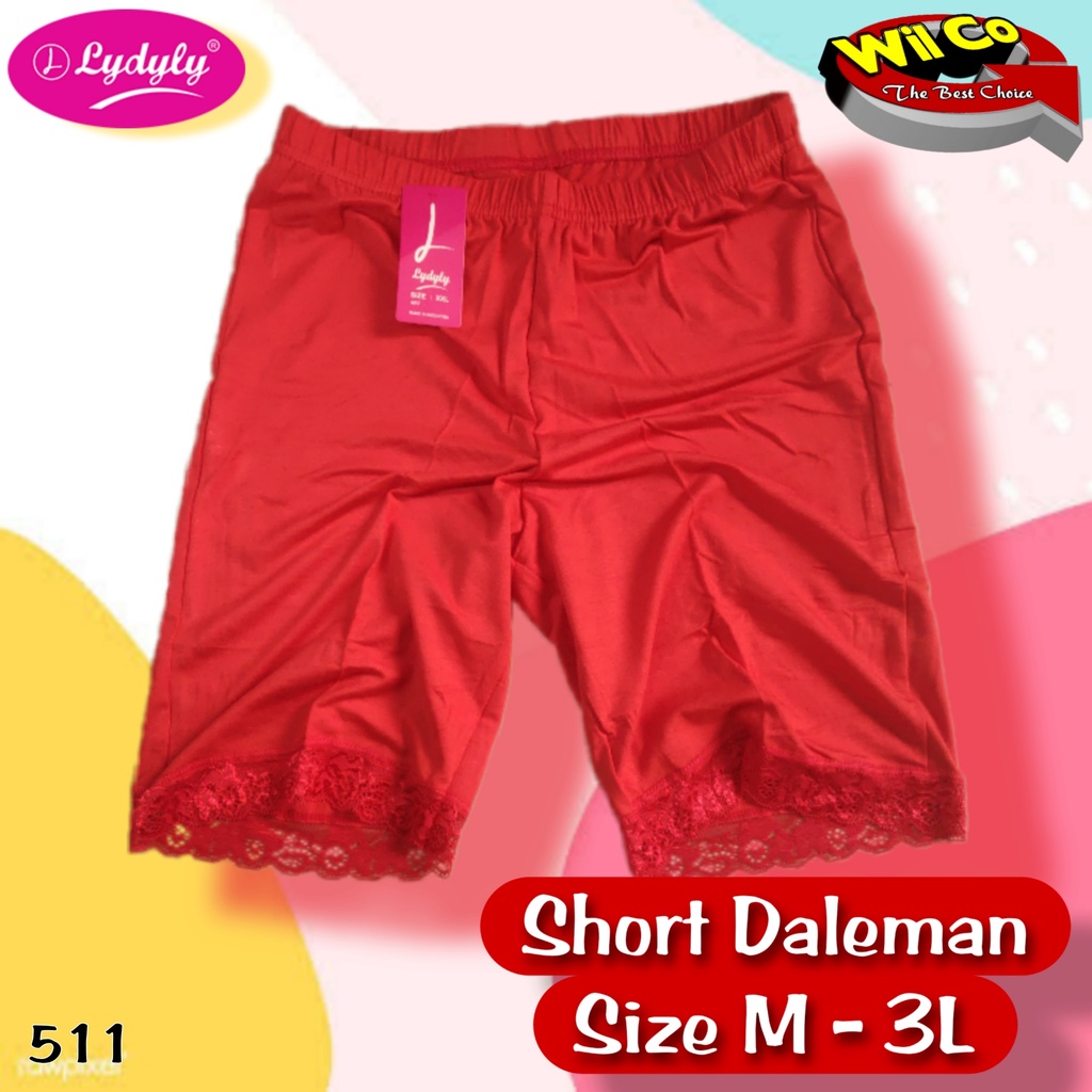 K511 - (Harga Per 1 Potong) SHORTPANTS CELANA DALAM STRETCH PENDEK LYDYLY DEWASA SIZE M - XXL