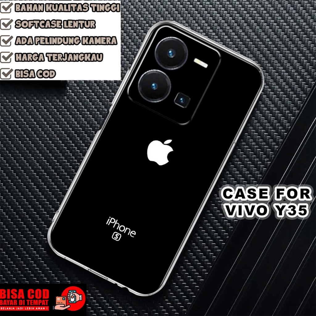 CASE VIVO Y35 2022 MOTIF [APL] TERLARIS CASING VIVO Y35 TERBARU CLEAR CASE PROTECTED CAMERA SOFTCASE