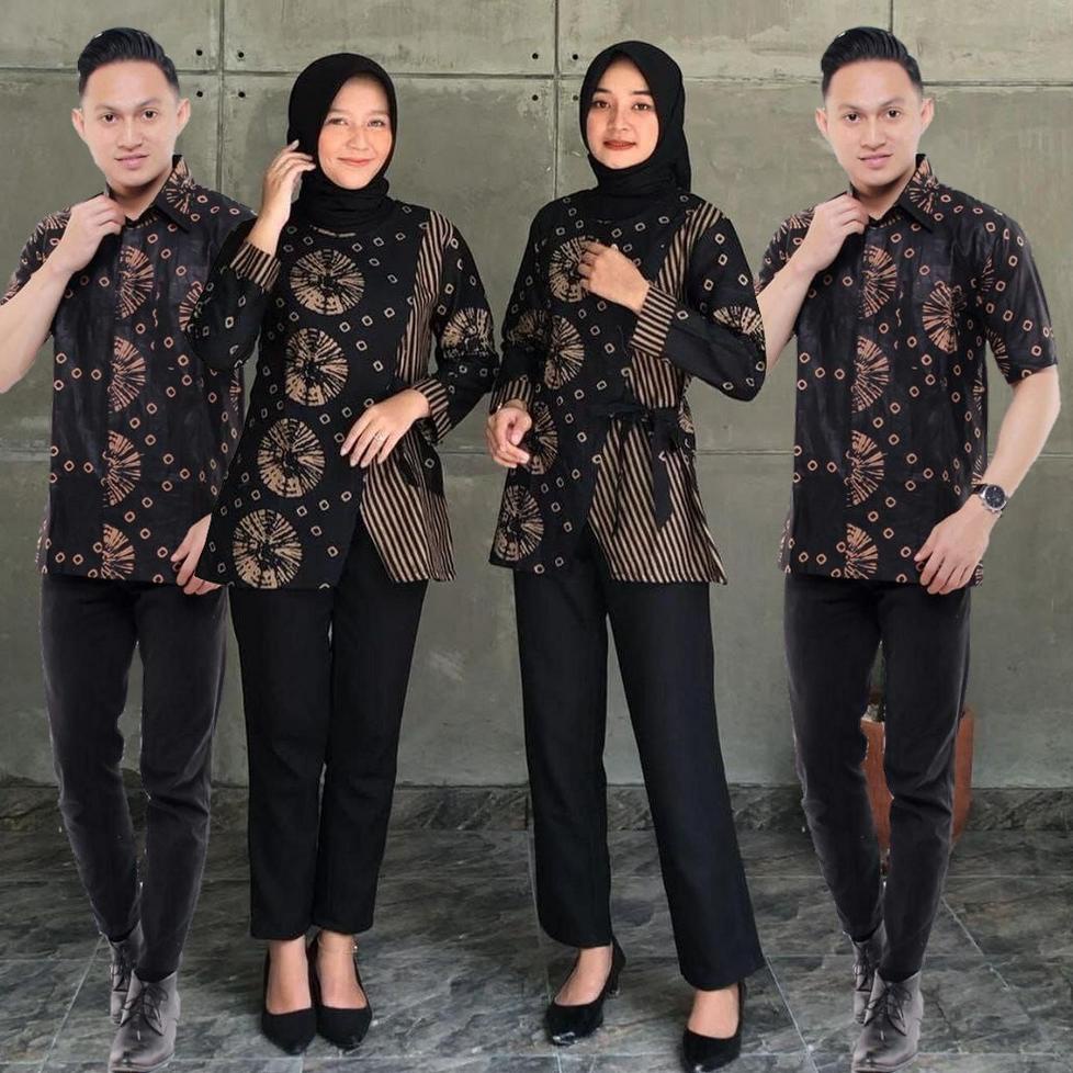 SALE BATIK COUPLE GROSIR ECER BATIK COUPLE KANTOR JUMPUTAN BLOUSE KANTOR