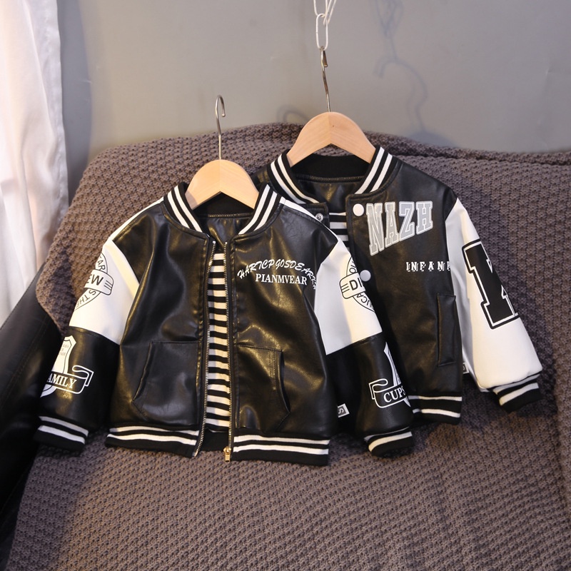 Jaket Kulit Anak Laki Laki Jaket Anak Import R0AD 3 - 8 tahun