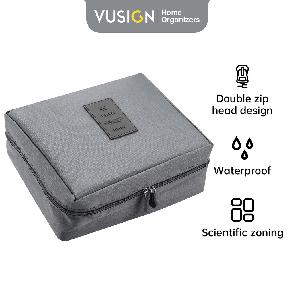 Vusign Cosmetic Storage Bag / Tas Kosmetik / Tas Make Up 21 cm Anti Air VS641