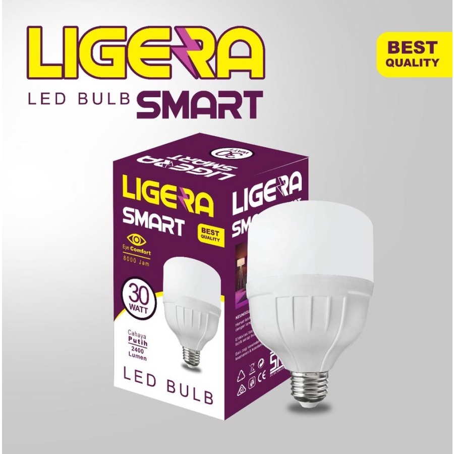 Lampu LED LIGERA Smart Bohlam LED 40W 30W 20W 15W 10W 5W Bolham LED