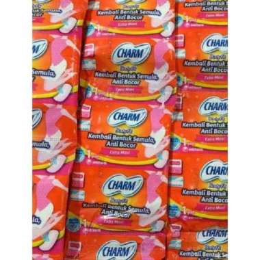 Pembalut  Charm Saset 23 cm Non Wings  isi 20 Bungkus Beli 2 Lebih Murah ( 2 Renceng )