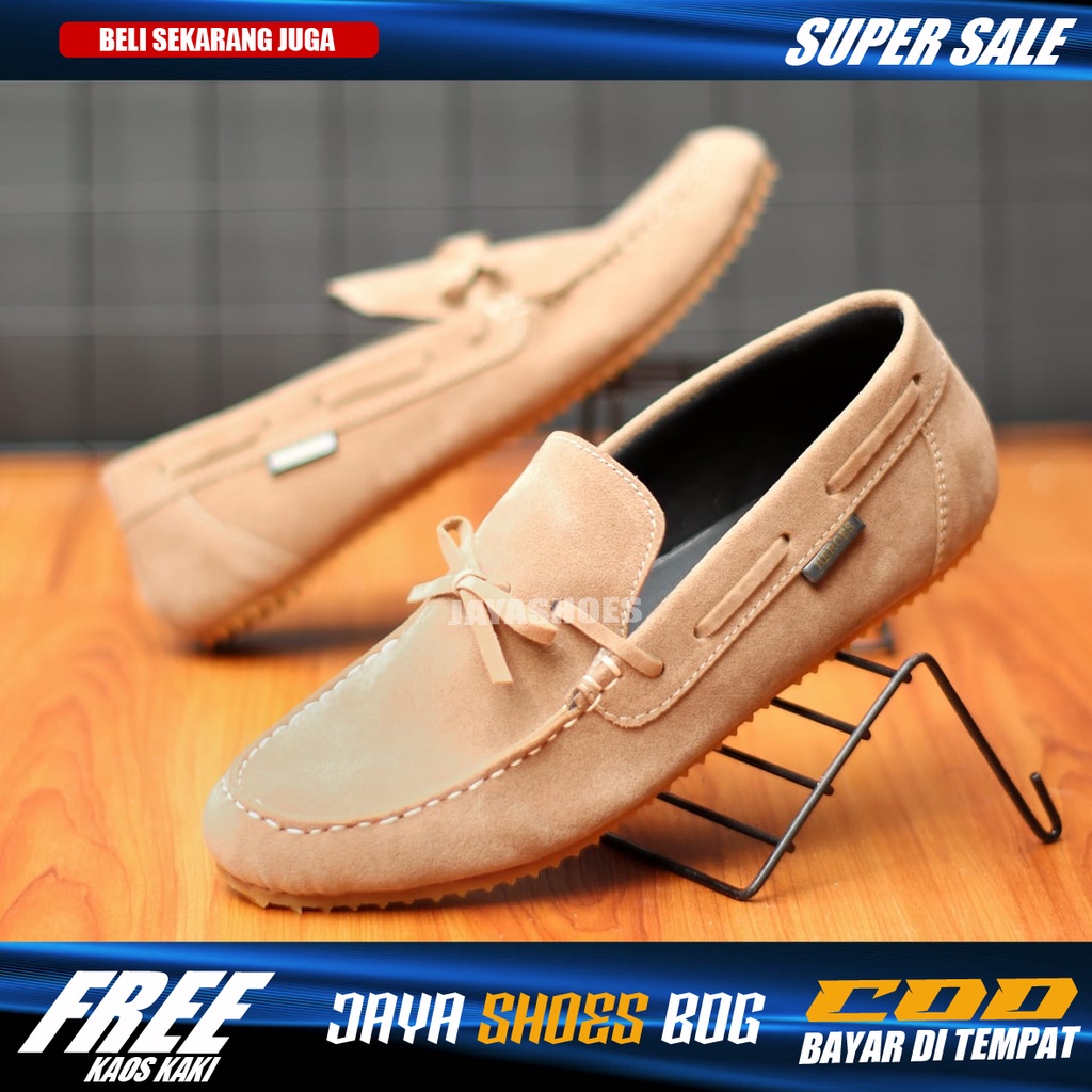 CELTI Sepatu Kasual Sepatu Slip On Pria Kulit Suede Pu Leather Simple Murah Anti Slip Brand Original